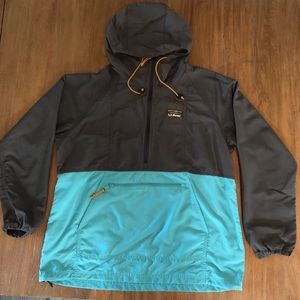 LL Bean Classic Colorblock Anorak - Large